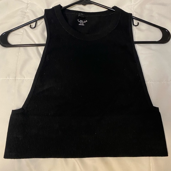 Black Urban outfitters cropped tank. Size M/L - Picture 2 of 2